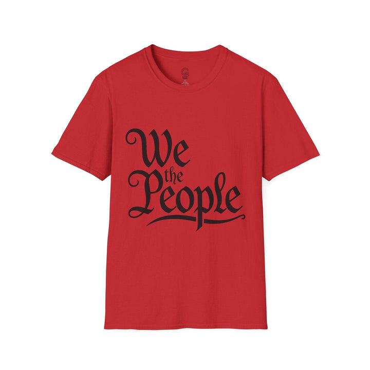 We the People Printed Tee – Bold Navy T-Shirt - Gutsy Garb
