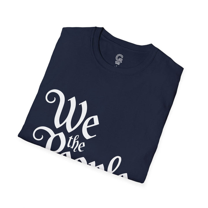 We the People Printed Tee – Bold Navy T-Shirt - Gutsy Garb
