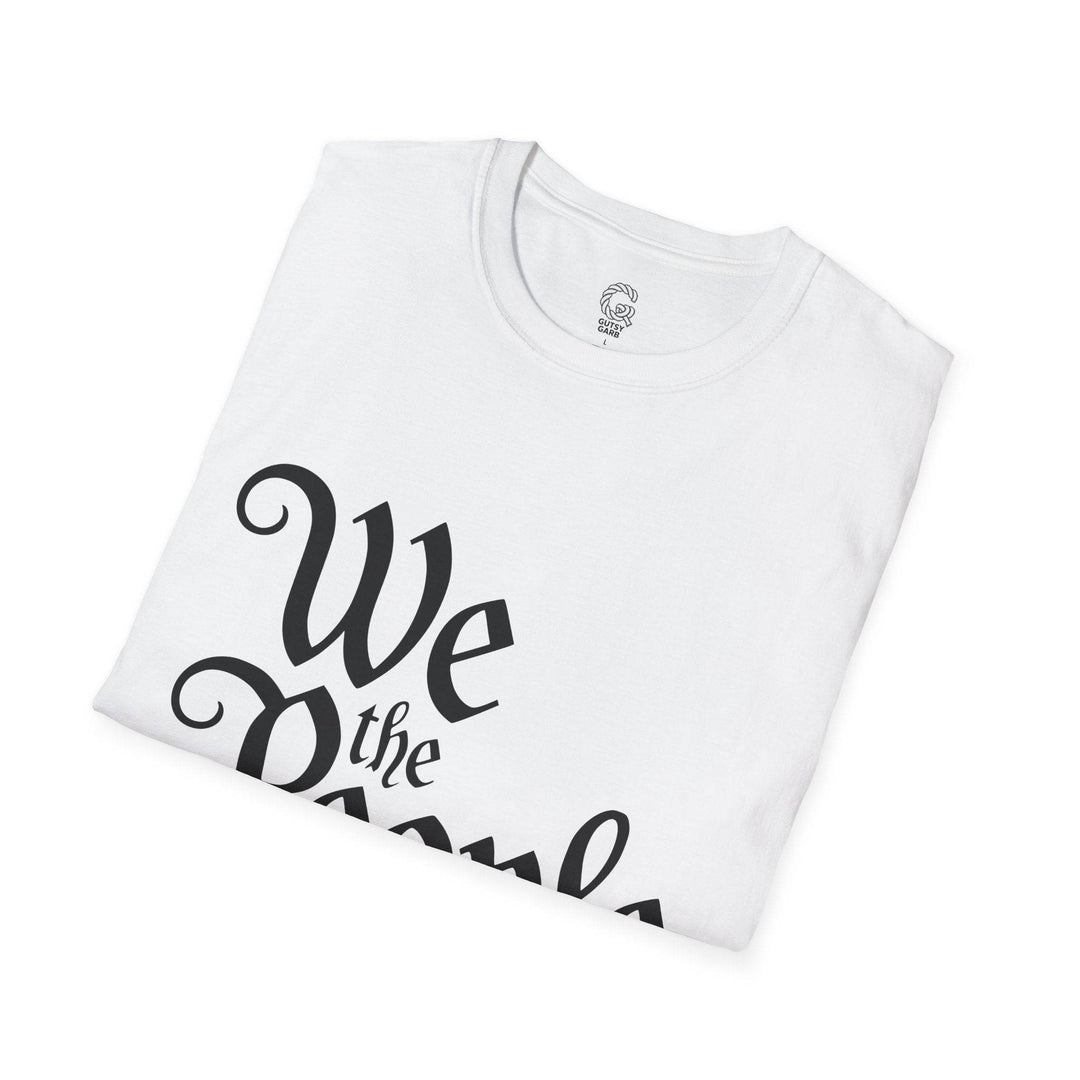 We the People Printed Tee – Bold Navy T-Shirt - Gutsy Garb