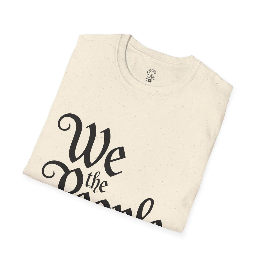 We the People Printed Tee – Bold Navy T-Shirt - Gutsy Garb