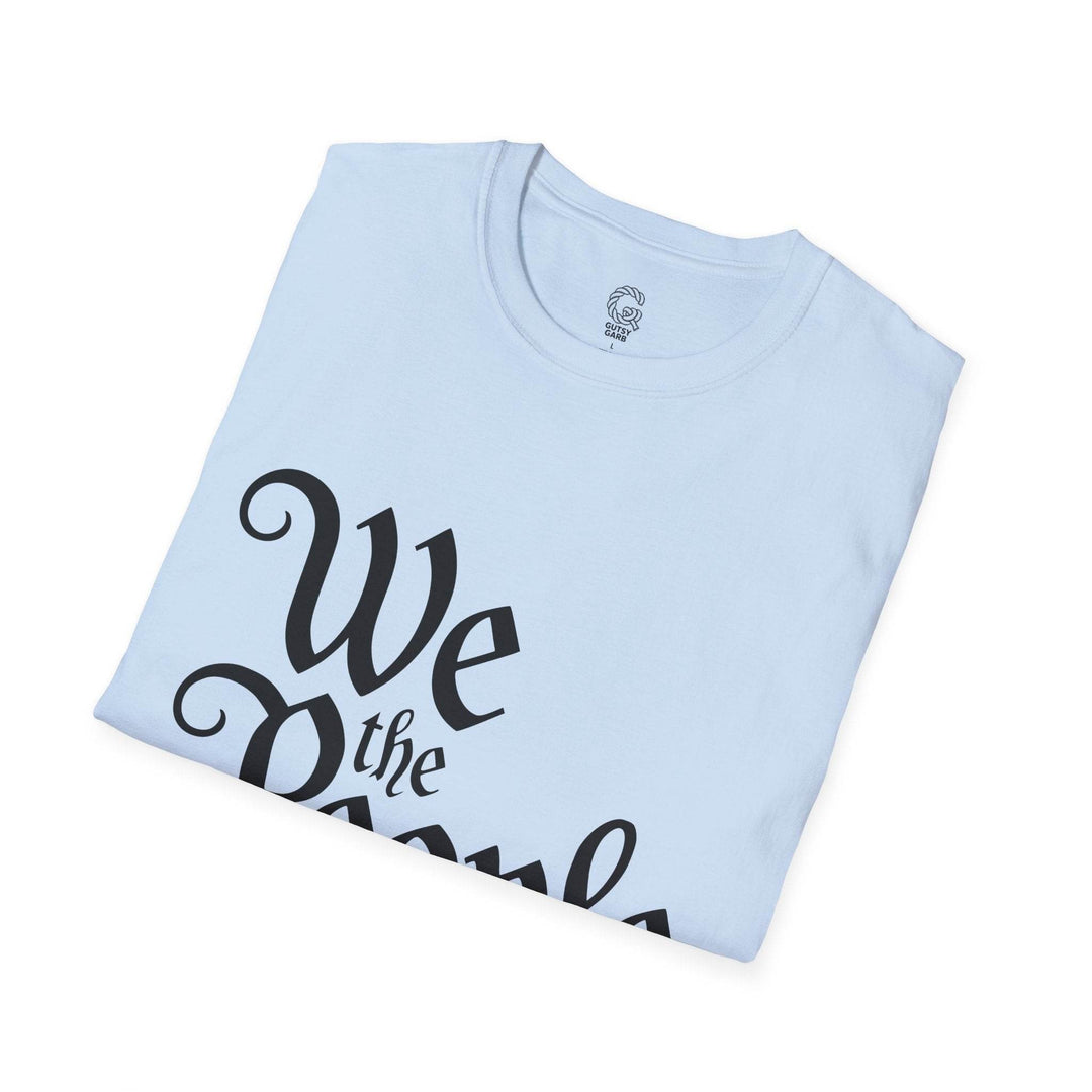 We the People Printed Tee – Bold Navy T-Shirt - Gutsy Garb