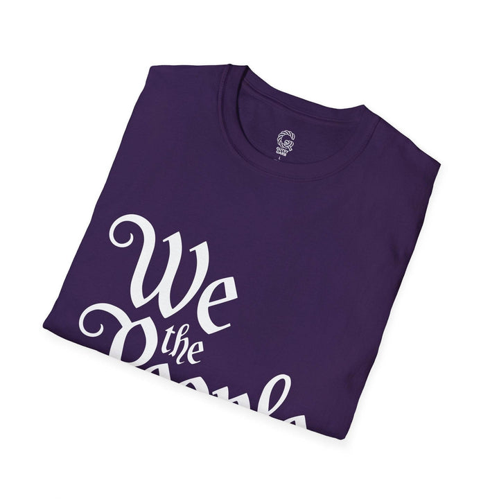 We the People Printed Tee – Bold Navy T-Shirt - Gutsy Garb