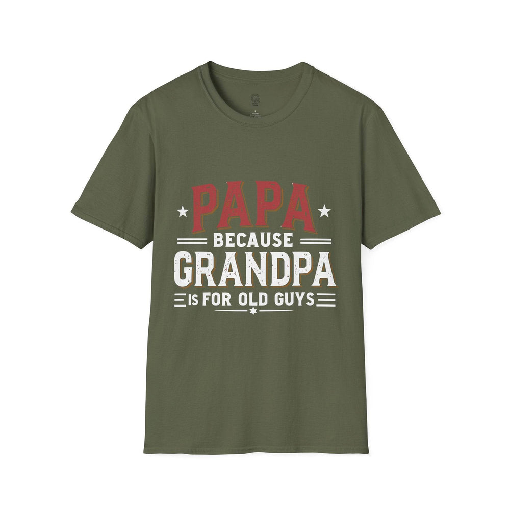 Cool Papa Shirt for Men - Bold Grandpa Tee - Gutsy Garb