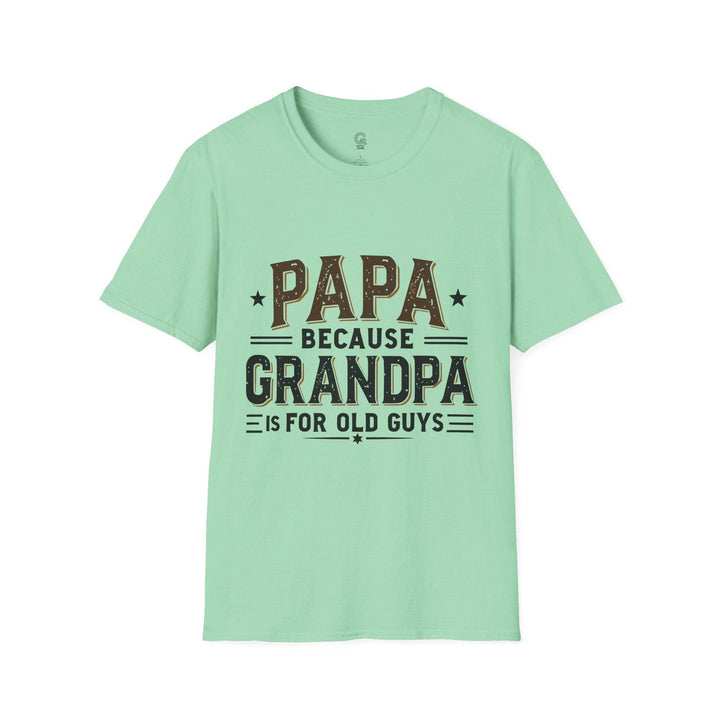 Cool Papa Shirt for Men - Bold Grandpa Tee - Gutsy Garb