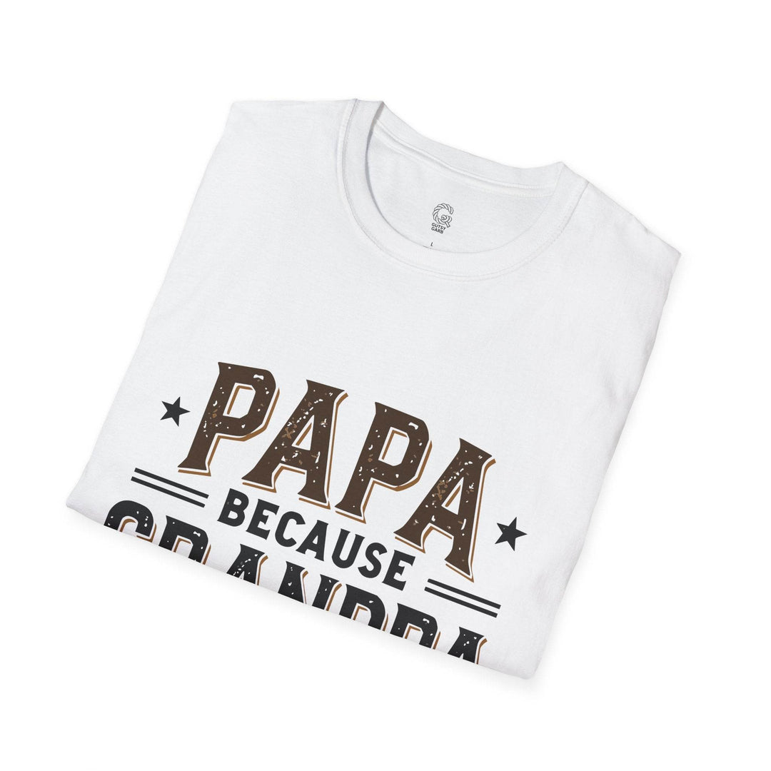 Cool Papa Shirt for Men - Bold Grandpa Tee - Gutsy Garb