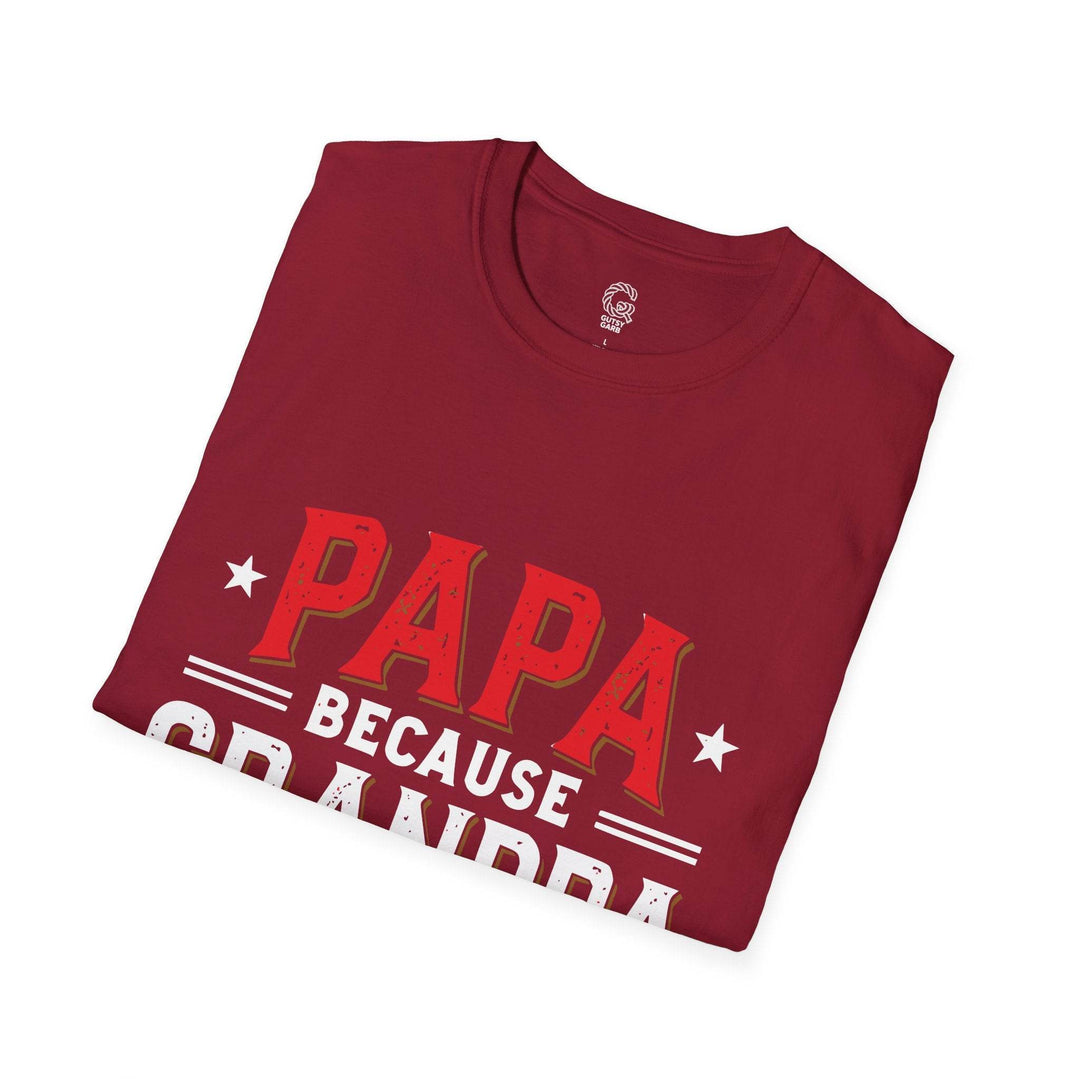 Cool Papa Shirt for Men - Bold Grandpa Tee - Gutsy Garb