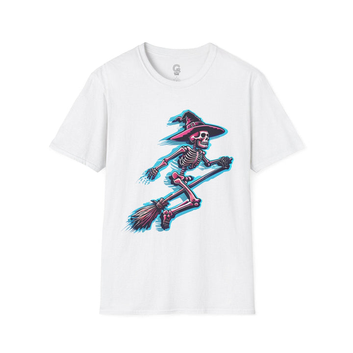 Halloween Skeleton Witch Shirt - Bold Graphic Tee - Gutsy Garb