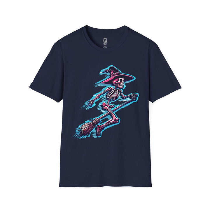 Halloween Skeleton Witch Shirt - Bold Graphic Tee - Gutsy Garb