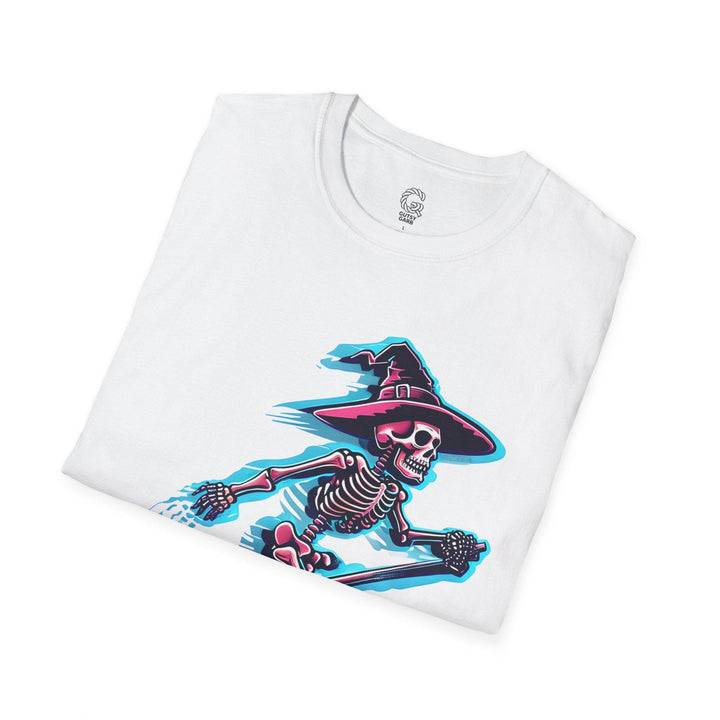 Halloween Skeleton Witch Shirt - Bold Graphic Tee - Gutsy Garb