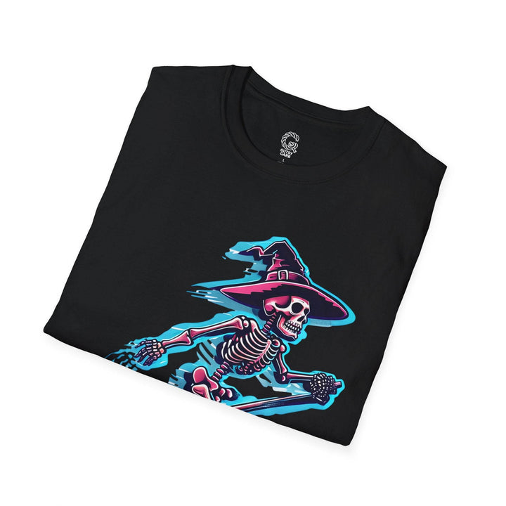 Halloween Skeleton Witch Shirt - Bold Graphic Tee - Gutsy Garb