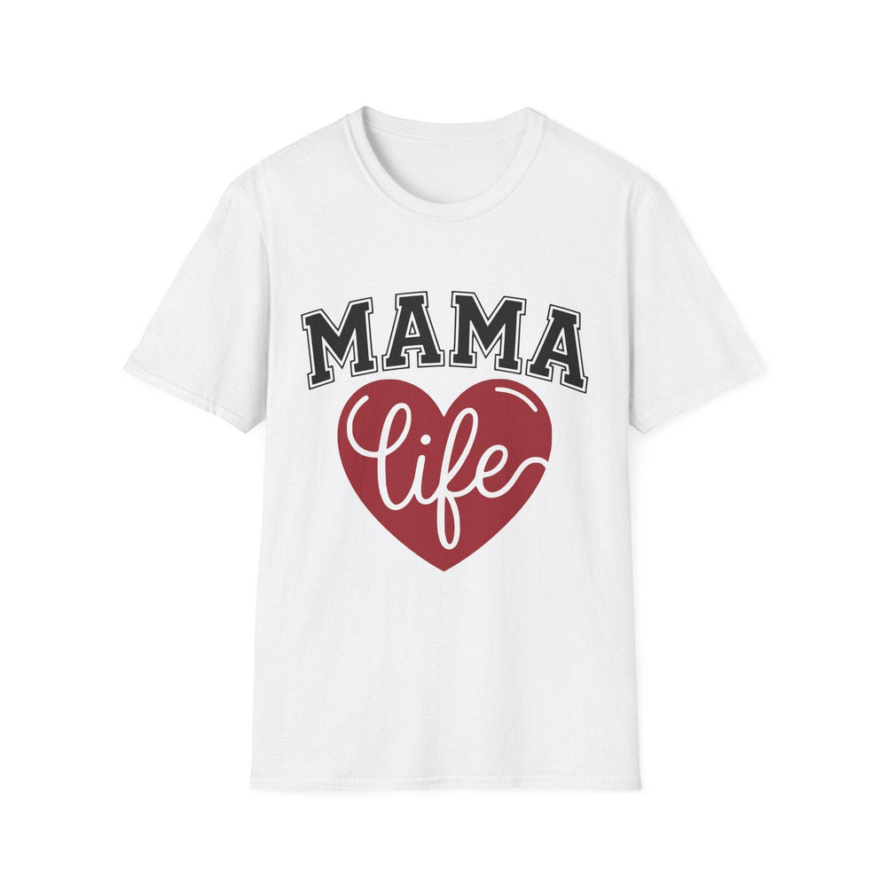 Mama Life T-Shirt with Heart Design - Gutsy Garb