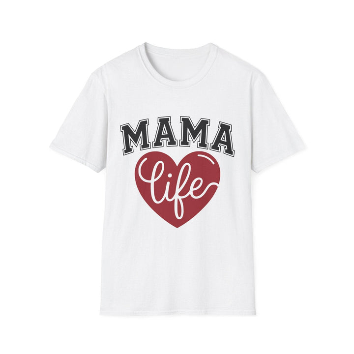 Mama Life T-Shirt with Heart Design - Gutsy Garb