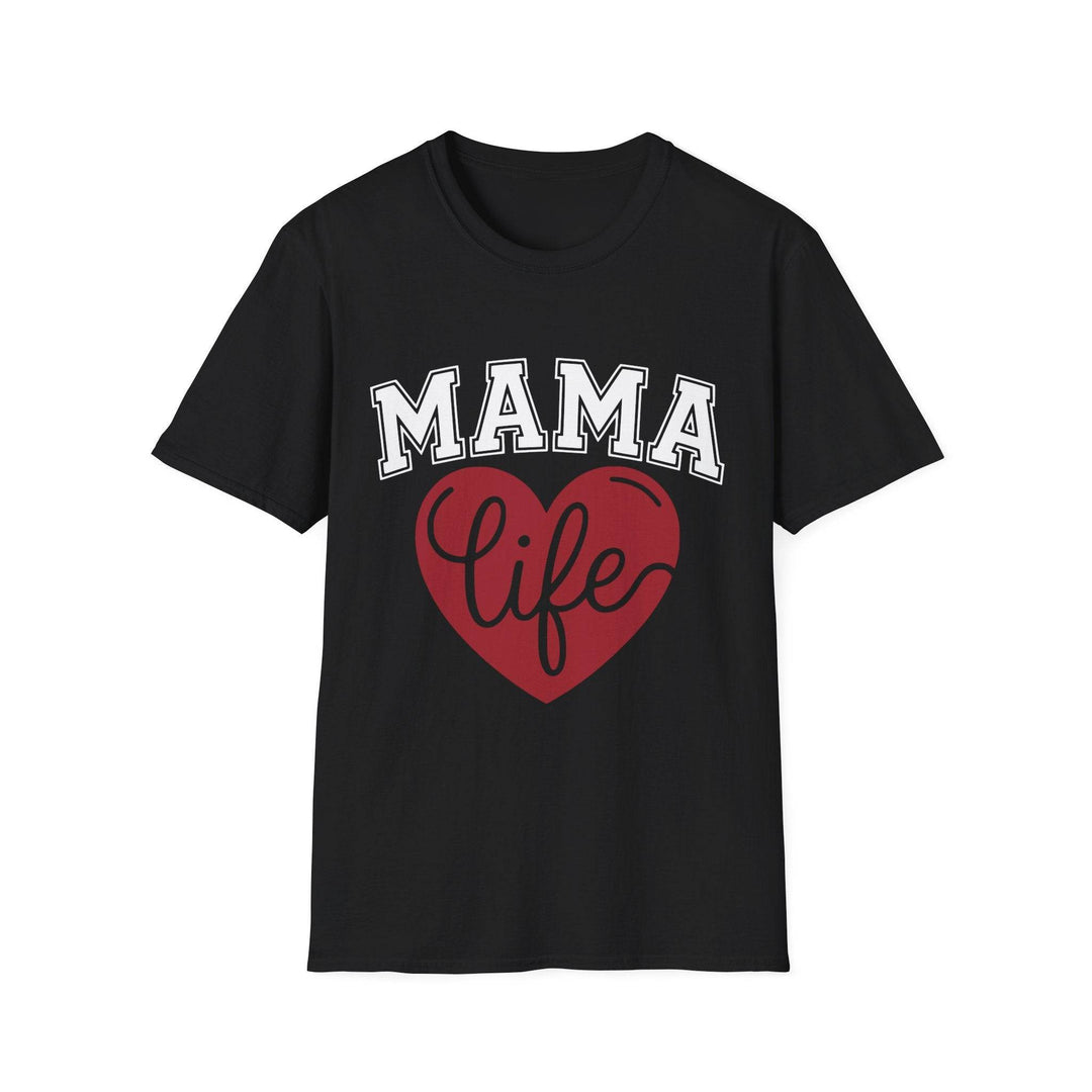 Mama Life T-Shirt with Heart Design - Gutsy Garb