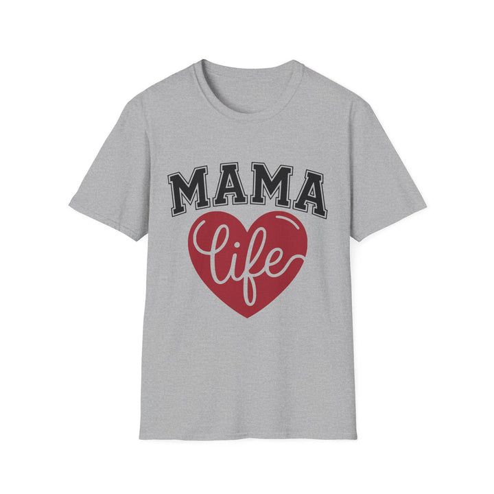 Mama Life T-Shirt with Heart Design - Gutsy Garb