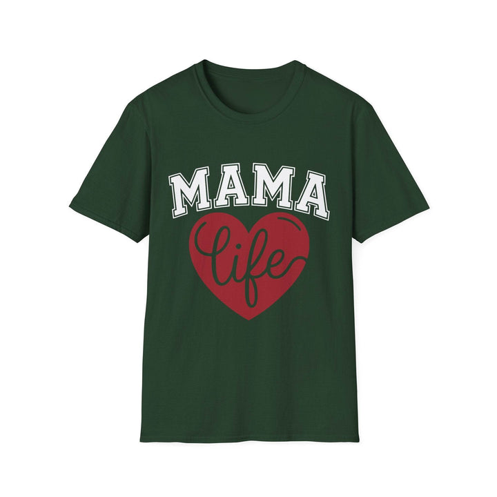 Mama Life T-Shirt with Heart Design - Gutsy Garb