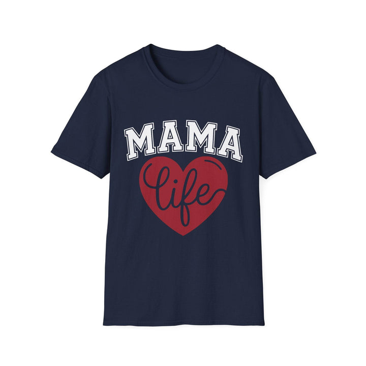Mama Life T-Shirt with Heart Design - Gutsy Garb
