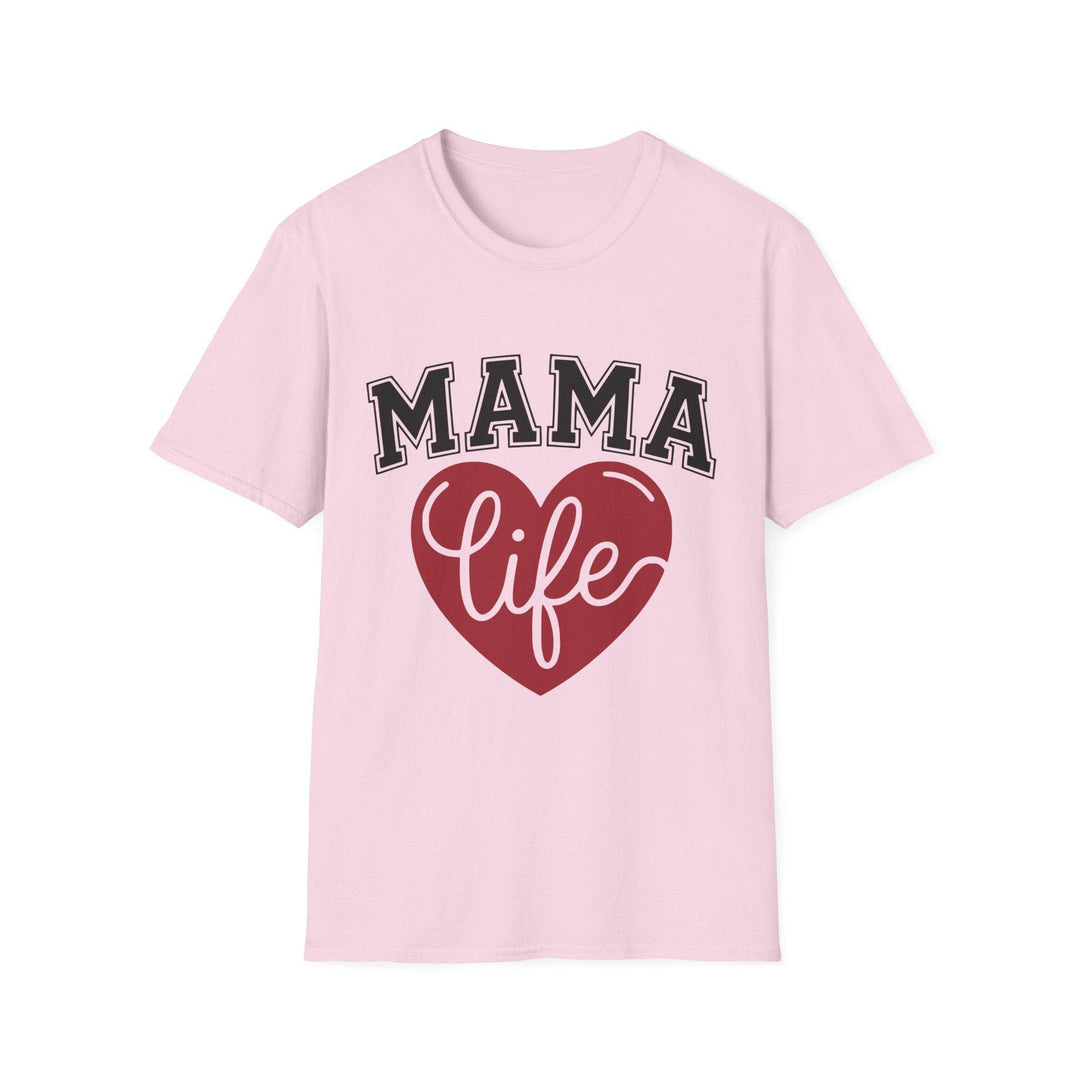 Mama Life T-Shirt with Heart Design - Gutsy Garb
