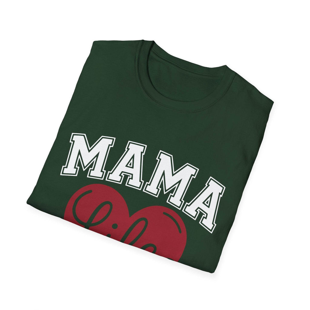 Mama Life T-Shirt with Heart Design - Gutsy Garb