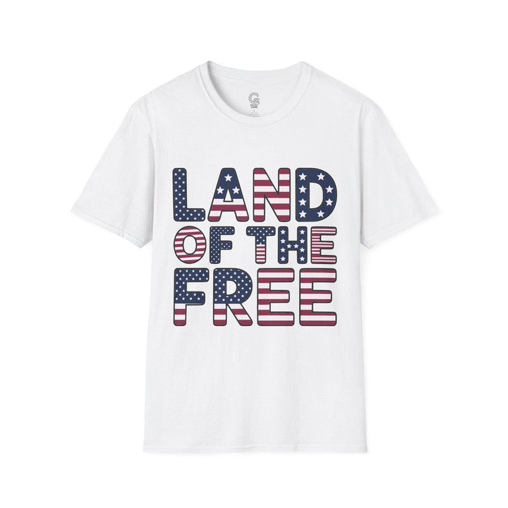 Patriotic American Flag Tee Land of the Free T-Shirt - Gutsy Garb