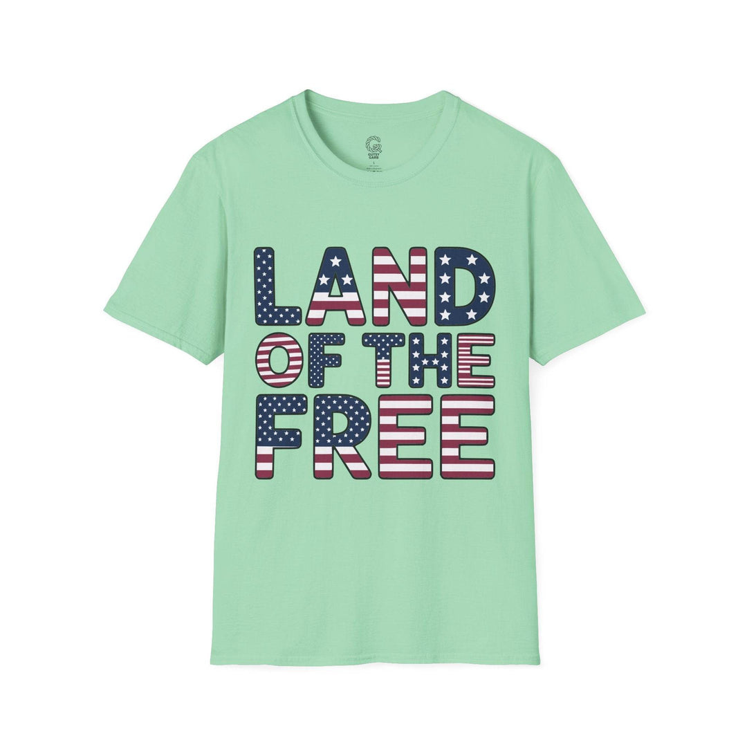 Patriotic American Flag Tee Land of the Free T-Shirt - Gutsy Garb