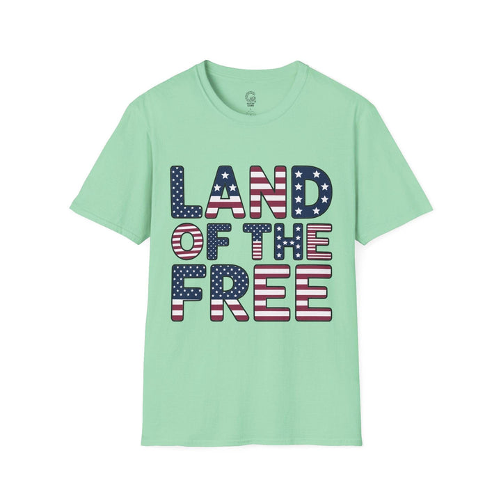 Patriotic American Flag Tee Land of the Free T-Shirt - Gutsy Garb