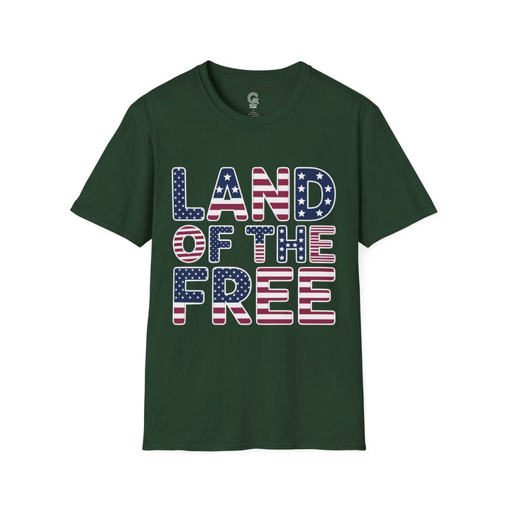 Patriotic American Flag Tee Land of the Free T-Shirt - Gutsy Garb
