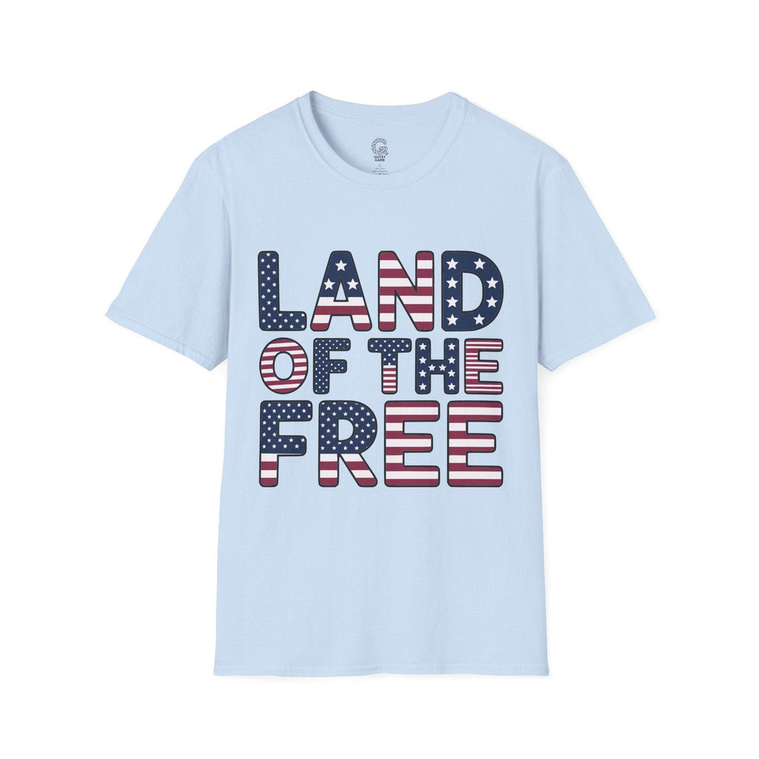 Patriotic American Flag Tee Land of the Free T-Shirt - Gutsy Garb