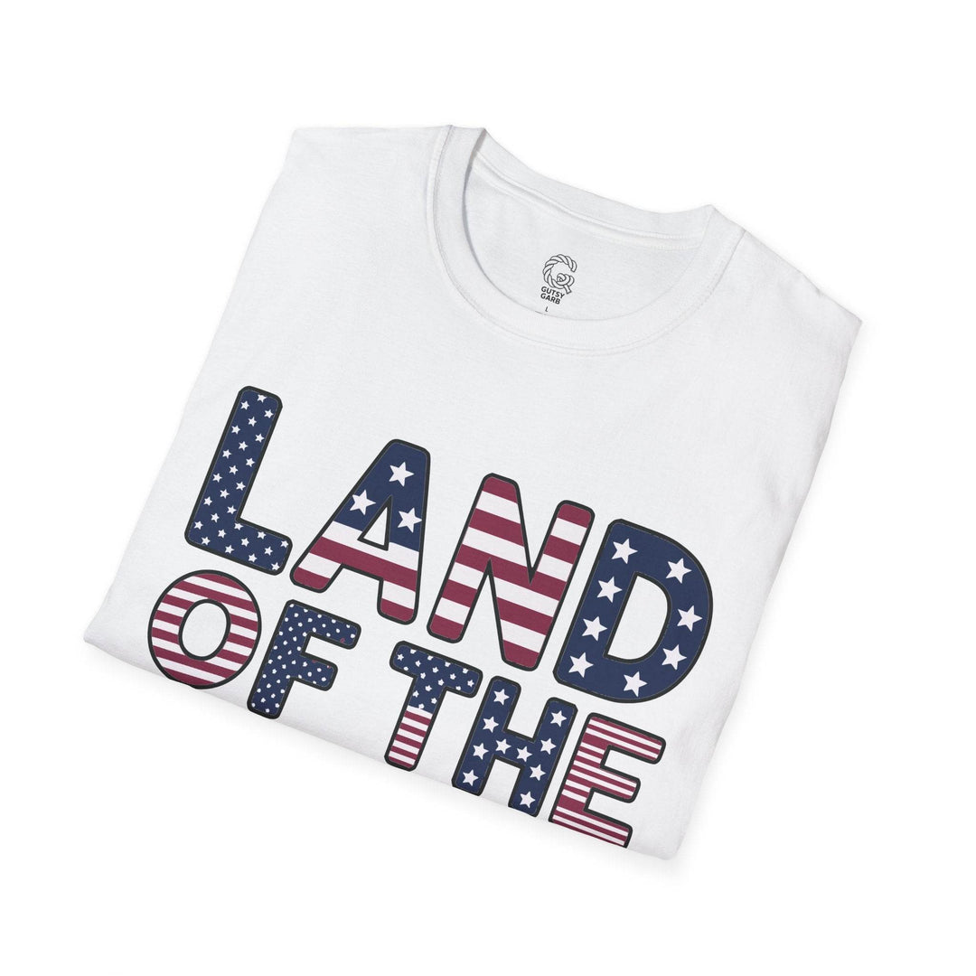 Patriotic American Flag Tee Land of the Free T-Shirt - Gutsy Garb