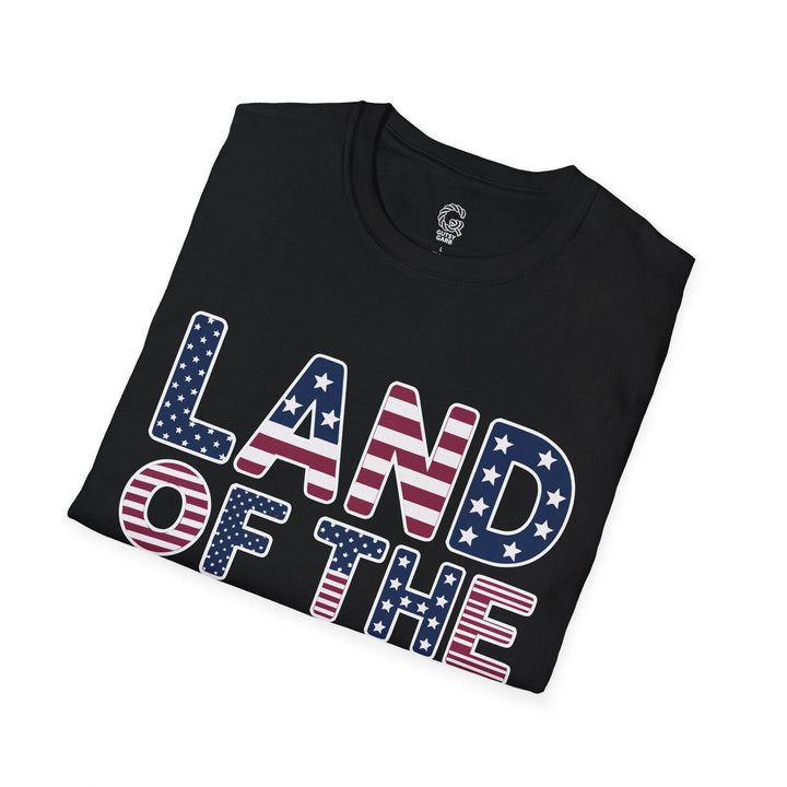 Patriotic American Flag Tee Land of the Free T-Shirt - Gutsy Garb