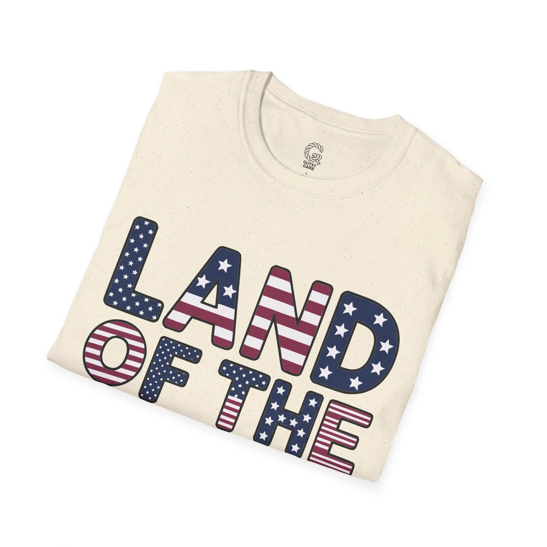 Patriotic American Flag Tee Land of the Free T-Shirt - Gutsy Garb