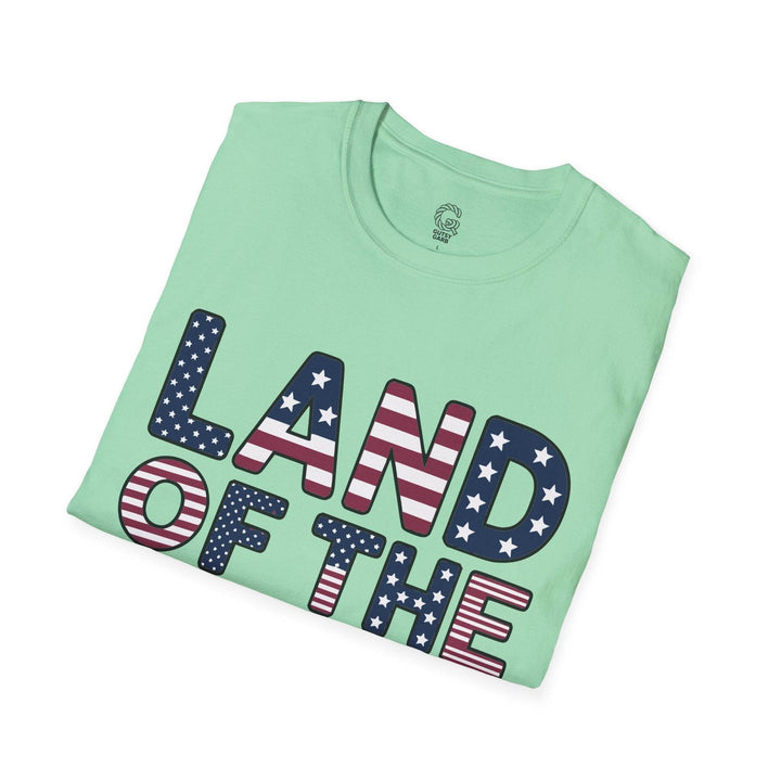 Patriotic American Flag Tee Land of the Free T-Shirt - Gutsy Garb