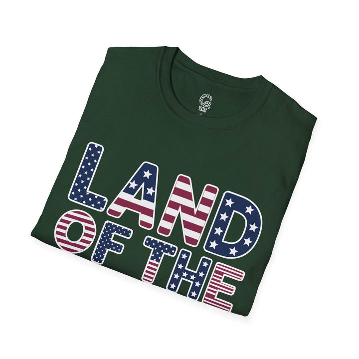 Patriotic American Flag Tee Land of the Free T-Shirt - Gutsy Garb