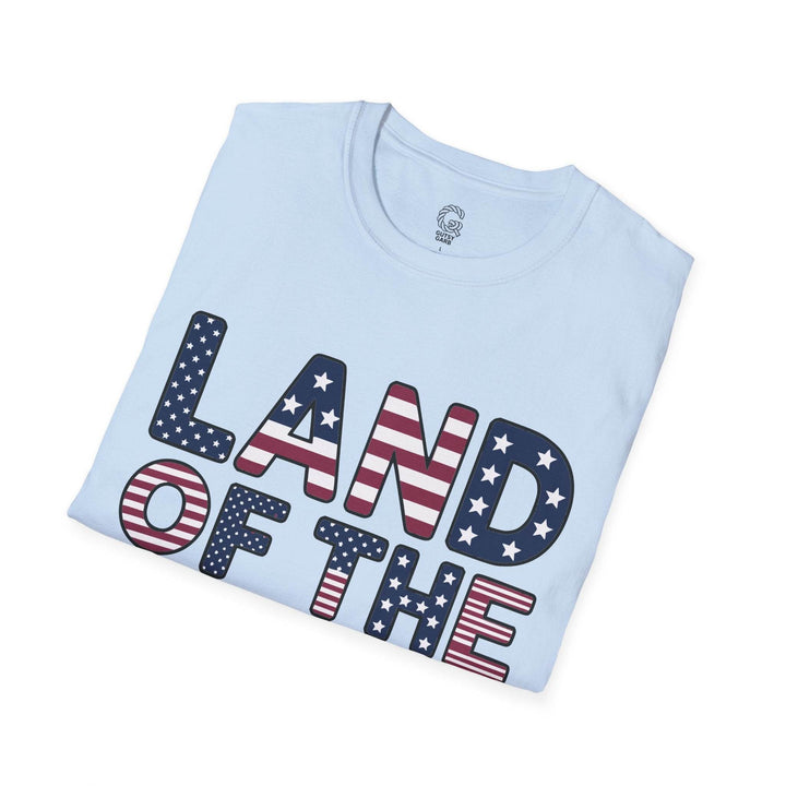 Patriotic American Flag Tee Land of the Free T-Shirt - Gutsy Garb