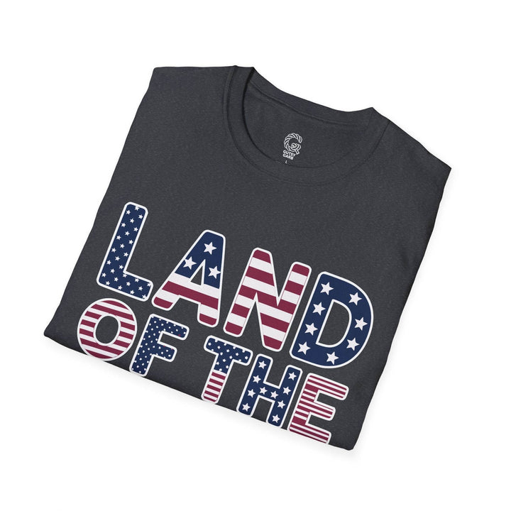 Patriotic American Flag Tee Land of the Free T-Shirt - Gutsy Garb