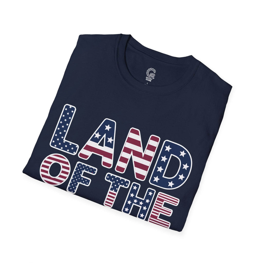 Patriotic American Flag Tee Land of the Free T-Shirt - Gutsy Garb