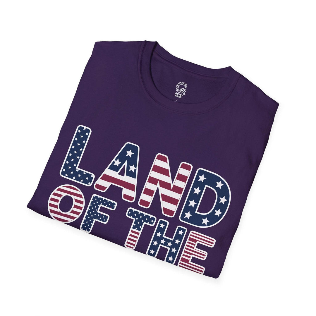 Patriotic American Flag Tee Land of the Free T-Shirt - Gutsy Garb