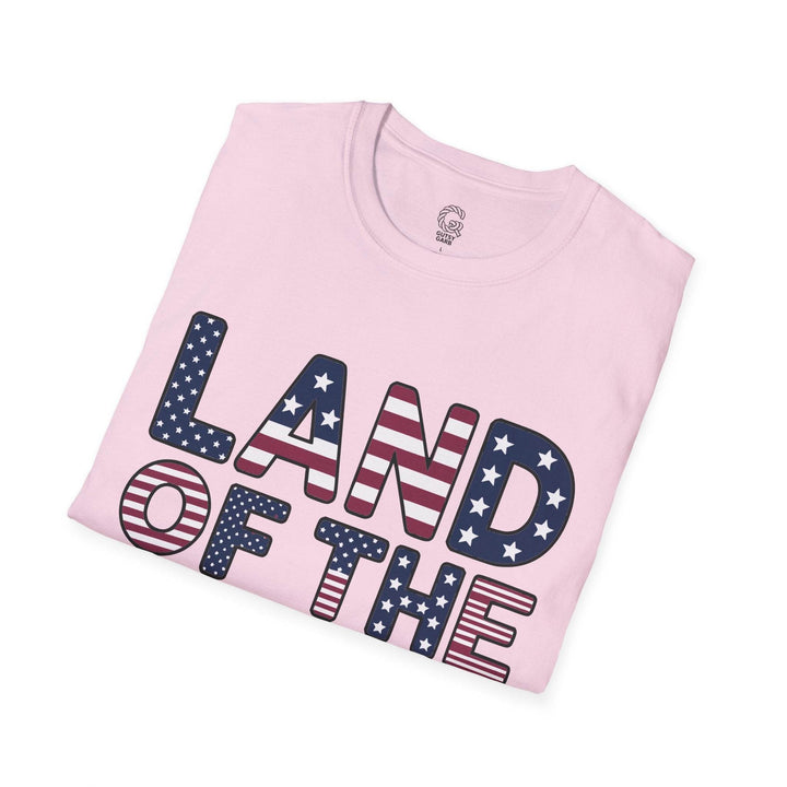 Patriotic American Flag Tee Land of the Free T-Shirt - Gutsy Garb
