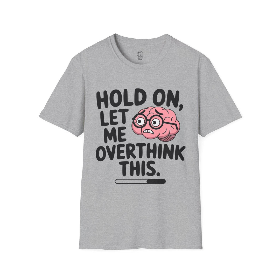 Overthinker Graphic Tee – Funny Brain Design - Gutsy Garb