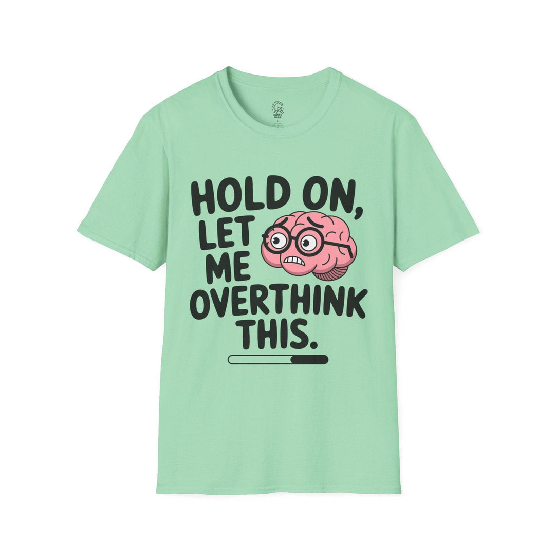 Overthinker Graphic Tee – Funny Brain Design - Gutsy Garb