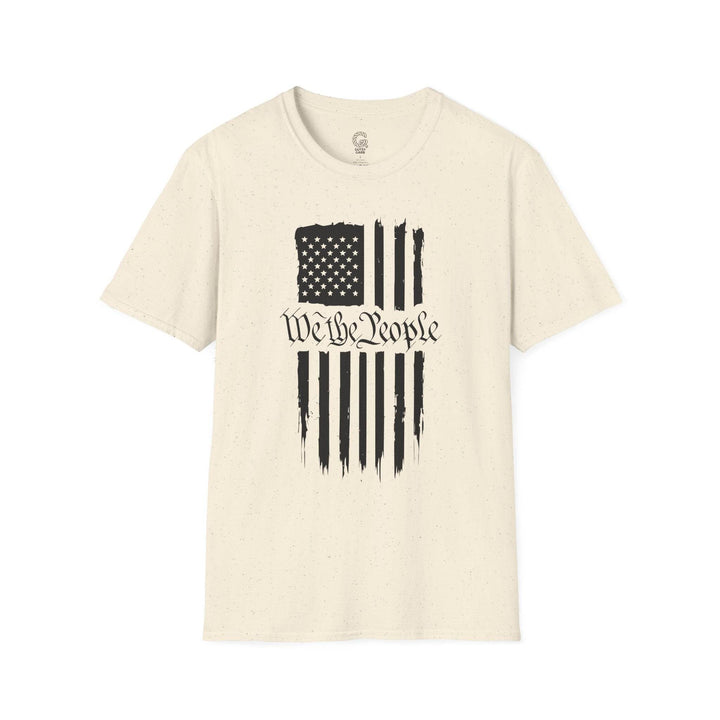 Patriotic USA Flag Graphic Tee with We the People - Gutsy Garb