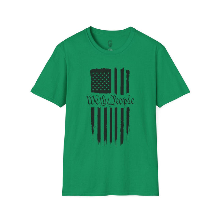 Patriotic USA Flag Graphic Tee with We the People - Gutsy Garb