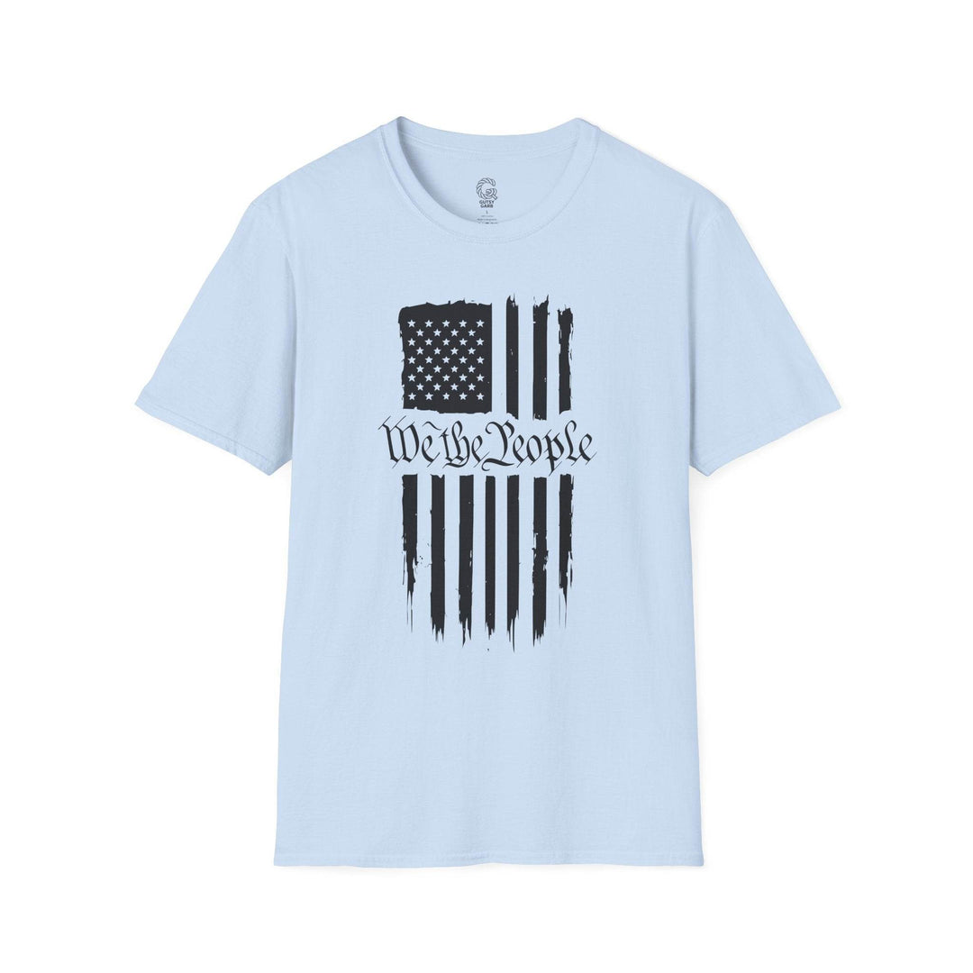 Patriotic USA Flag Graphic Tee with We the People - Gutsy Garb
