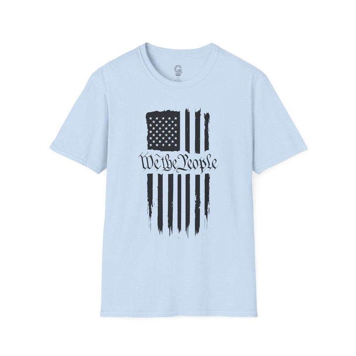 Patriotic USA Flag Graphic Tee with We the People - Gutsy Garb