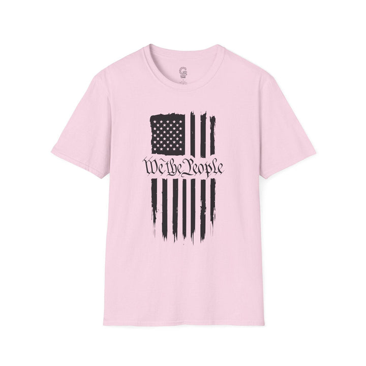 Patriotic USA Flag Graphic Tee with We the People - Gutsy Garb