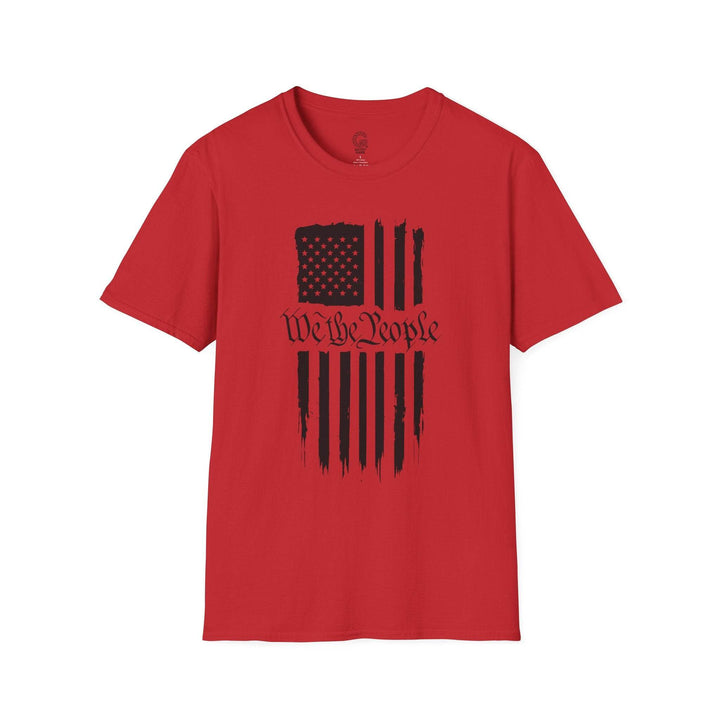 Patriotic USA Flag Graphic Tee with We the People - Gutsy Garb