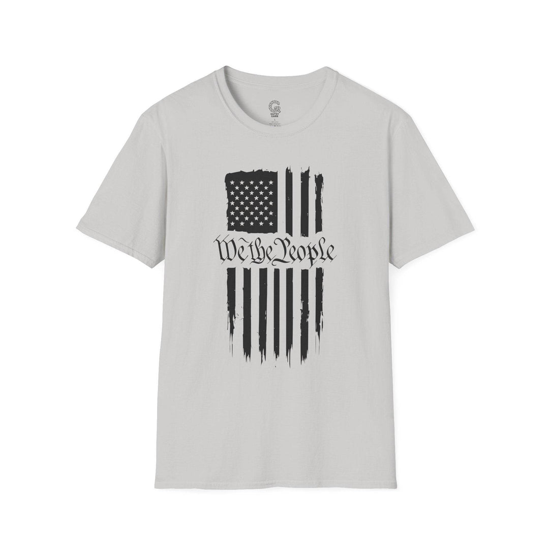 Patriotic USA Flag Graphic Tee with We the People - Gutsy Garb