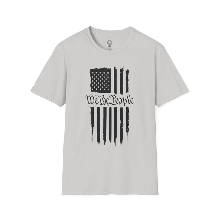 Patriotic USA Flag Graphic Tee with We the People - Gutsy Garb