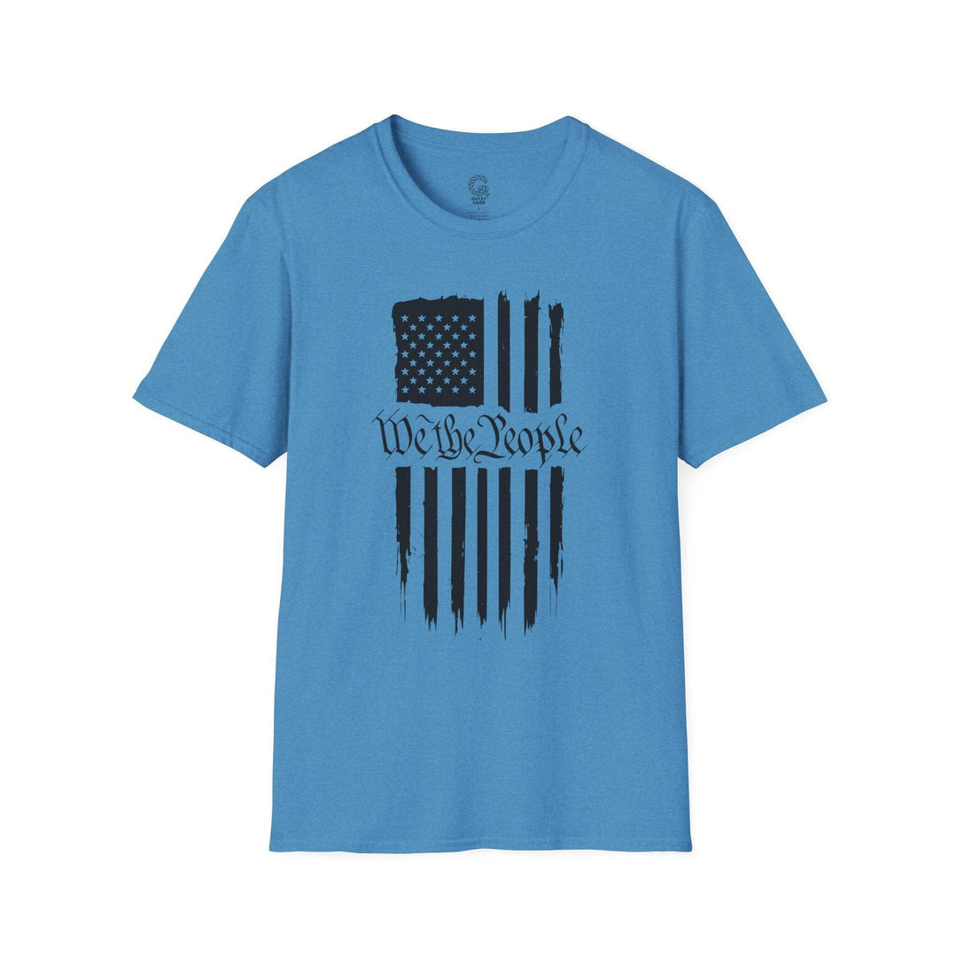 Patriotic USA Flag Graphic Tee with We the People - Gutsy Garb