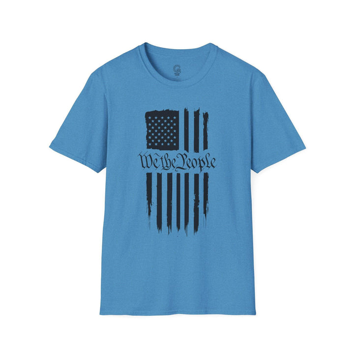 Patriotic USA Flag Graphic Tee with We the People - Gutsy Garb