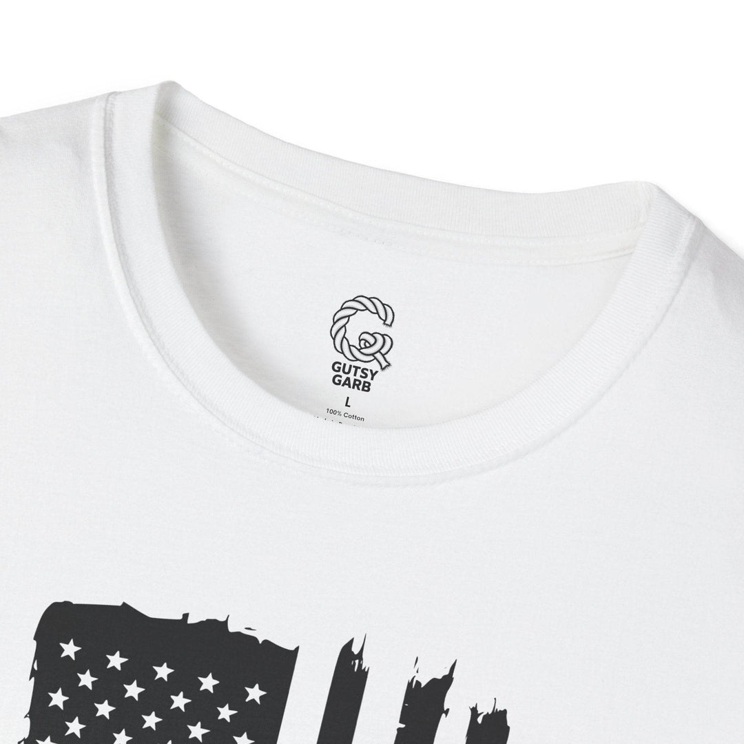 Patriotic USA Flag Graphic Tee with We the People - Gutsy Garb
